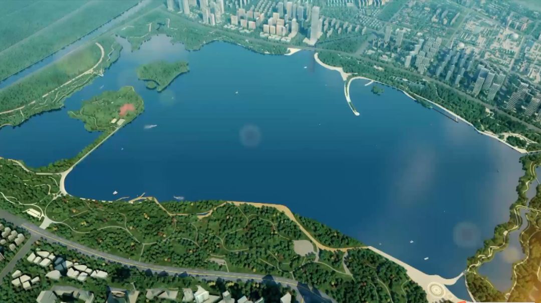 晋阳湖改造最新动态,湖面变化展现决心与自信